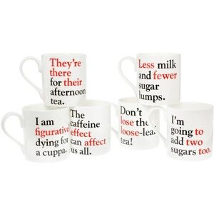 The Literary Gift  Co. Grammar Grumble Set of 6